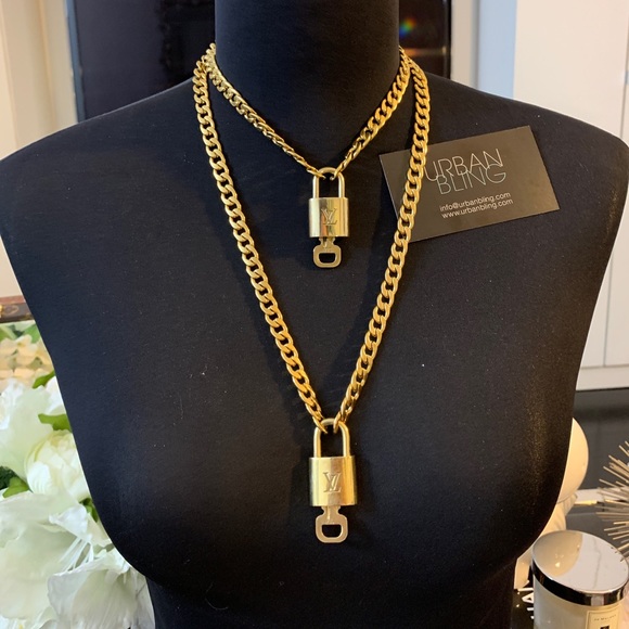 Louis Vuitton Lock Necklace Silver Price Guide